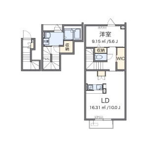 1LDK Apartment in Minamirokugo - Ota-ku Floorplan