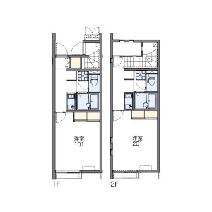 1K Apartment in Tachibana - Sumida-ku Floorplan