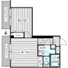 1DK Apartment to Buy in Suginami-ku Floorplan