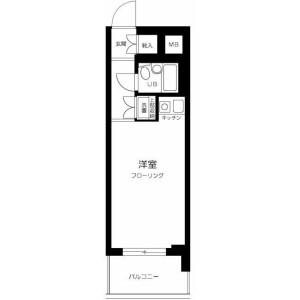1R Mansion in Himonya - Meguro-ku Floorplan