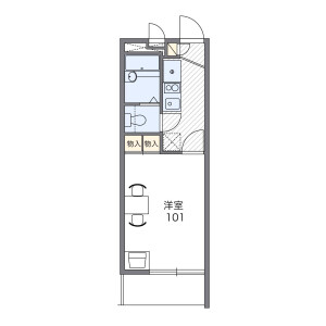 1K Apartment in Hino - Yokohama-shi Konan-ku Floorplan