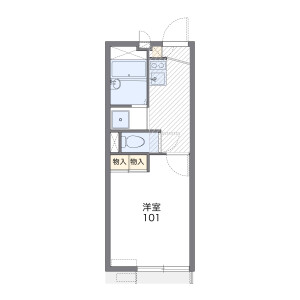 1K Apartment in Nakashinden - Ebina-shi Floorplan