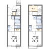 1K Apartment to Rent in Joyo-shi Floorplan