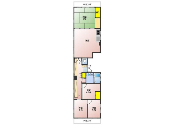 4LDK Apartment to Rent in Taito-ku Floorplan