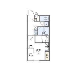 1K Apartment in Abiko - Osaka-shi Sumiyoshi-ku Floorplan