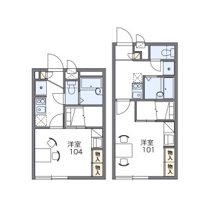 1K Apartment in Nobi - Yokosuka-shi Floorplan
