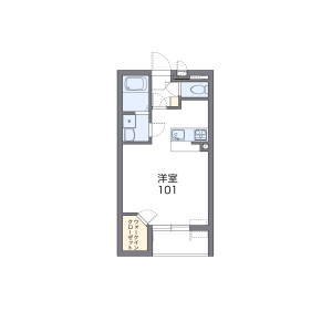 1K Mansion in Mihashi - Saitama-shi Nishi-ku Floorplan