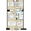 2LDK Apartment to Rent in Setagaya-ku Floorplan