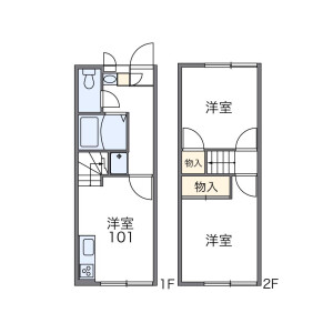 2DK Apartment in Nakazato - Kiyose-shi Floorplan