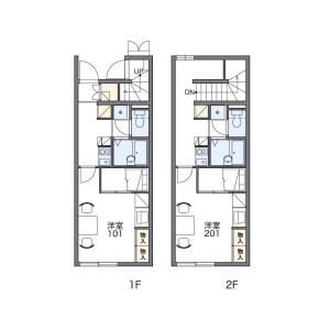 1K Apartment in Akaho - Komagane-shi Floorplan