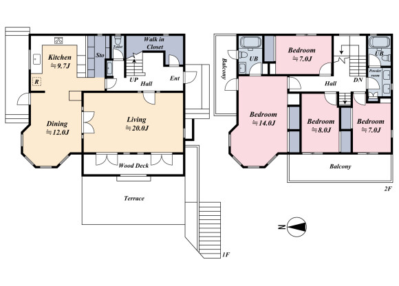 4SLDK House to Buy in Yokohama-shi Naka-ku Floorplan