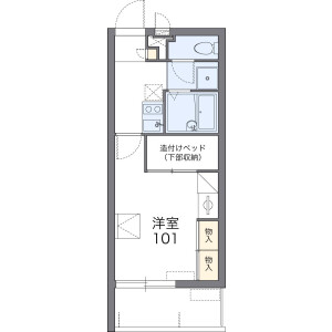 1K Mansion in Mihara - Naha-shi Floorplan