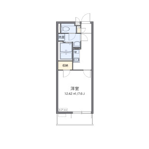 1K Apartment in Sakuragaoka - Yao-shi Floorplan
