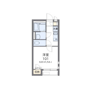1K Apartment in Ichigayadaimachi - Shinjuku-ku Floorplan