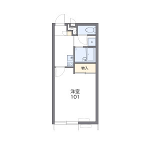 1K Apartment in Moroka - Fukuoka-shi Hakata-ku Floorplan