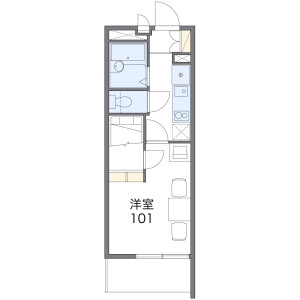 1K Apartment in Haradadori - Kobe-shi Nada-ku Floorplan