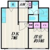 1LDK Apartment to Buy in Ota-ku Floorplan