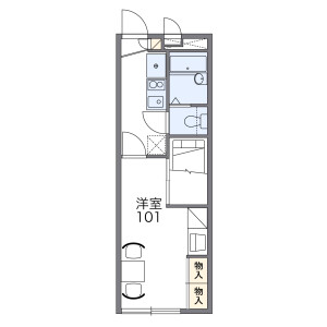 1K Apartment in Fuda - Chofu-shi Floorplan