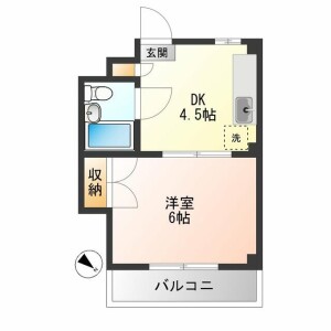 1DK Mansion in Kamiikedai - Ota-ku Floorplan