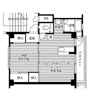 1LDK Mansion in Shodai minamimachi - Hirakata-shi Floorplan