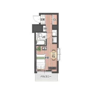 1K Mansion in Mori - Yokohama-shi Isogo-ku Floorplan