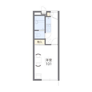1K Apartment in Fujiicho - Kishiwada-shi Floorplan