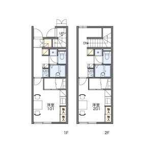 1K Apartment in Rinsenji - Yonezawa-shi Floorplan