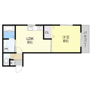 1LDK Mansion in Ojicho - Osaka-shi Abeno-ku Floorplan