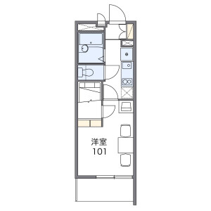 1K Mansion in Ogawacho - Kodaira-shi Floorplan