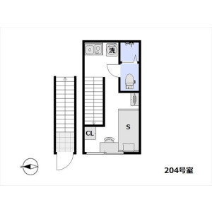 1R Apartment in Hyakunincho - Shinjuku-ku Floorplan