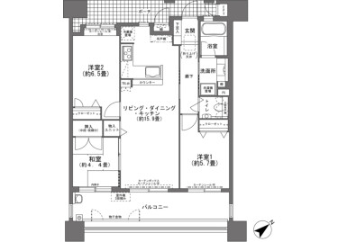 3LDK Apartment to Buy in Naha-shi Floorplan