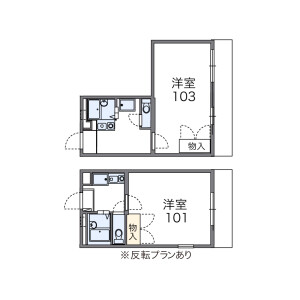 1K Apartment in Kokubo - Kofu-shi Floorplan