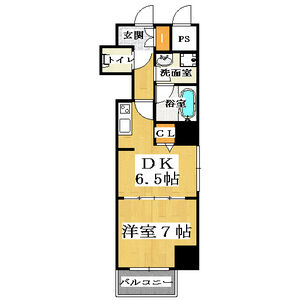 1DK Mansion in Daikoku - Osaka-shi Naniwa-ku Floorplan