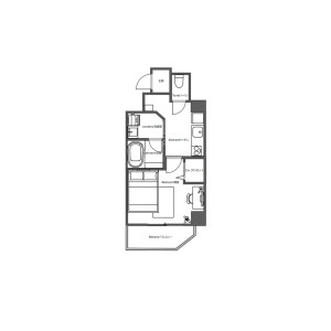 1K Mansion in Yamabukicho - Shinjuku-ku Floorplan