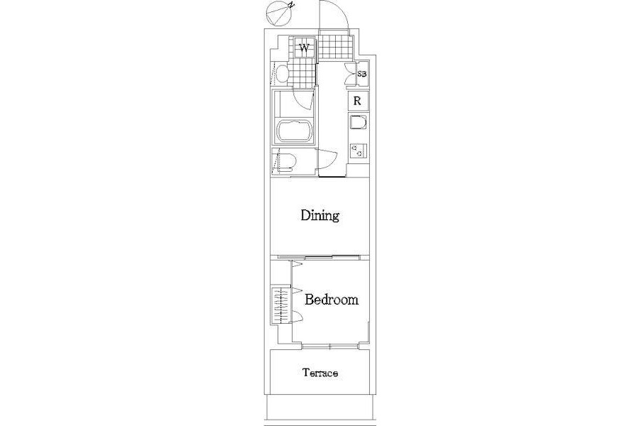 1DK Apartment to Rent in Nerima-ku Floorplan