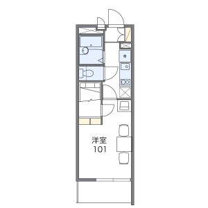 1K Mansion in Yachiyodai nishi - Yachiyo-shi Floorplan