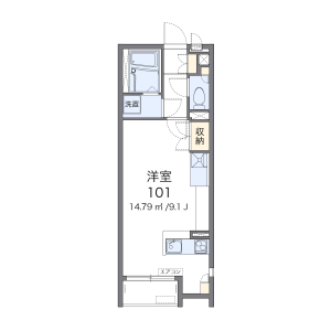 1R Apartment in Sugetacho - Yokohama-shi Kanagawa-ku Floorplan