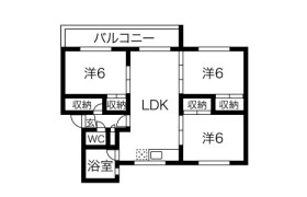 3LDK Apartment in Hitsujigaoka - Sapporo-shi Toyohira-ku