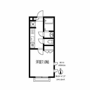 1K Apartment in Oyama nishicho - Itabashi-ku Floorplan