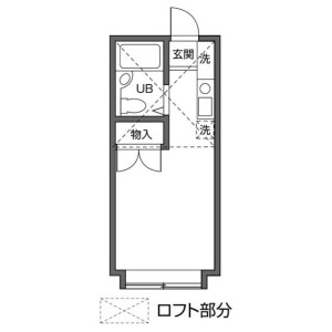 1R Apartment in Umezato - Suginami-ku Floorplan