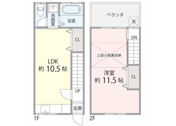 1LDK House to Rent in Higashiosaka-shi Floorplan