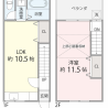 1LDK House to Rent in Higashiosaka-shi Floorplan
