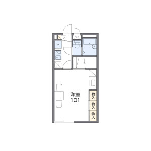 1K Apartment in Kawadera - Hanno-shi Floorplan