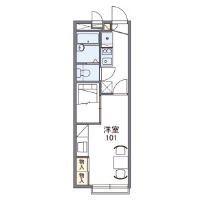 1K Apartment in Nakano - Ebina-shi Floorplan