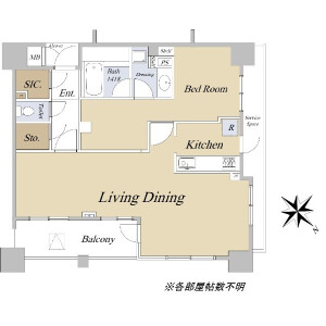 1LDK Mansion in Sakuragicho(4-7-chome) - Yokohama-shi Nishi-ku Floorplan
