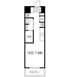 1K Mansion in Nishitemma - Osaka-shi Kita-ku Floorplan