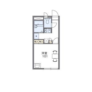 1K Apartment in Omiya - Suginami-ku Floorplan