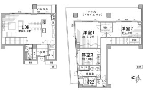 渋谷区 東 3LDK {building type}