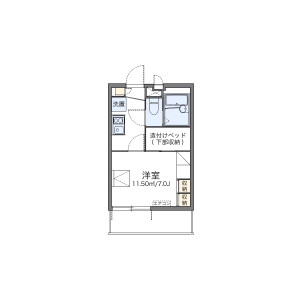 1K Mansion in Minamimaekawa - Kawaguchi-shi Floorplan