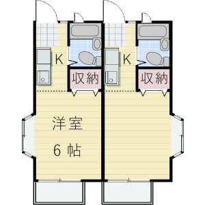 1R Apartment in Shirahata nakacho - Yokohama-shi Kanagawa-ku Floorplan